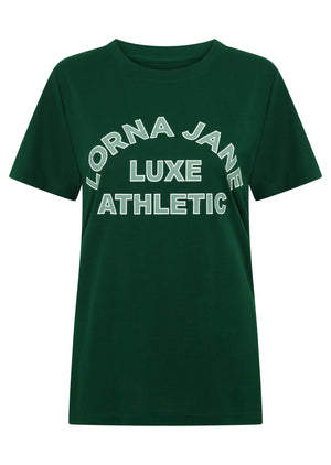 Lorna Jane Lotus Limited Edition Tee - Dark Green