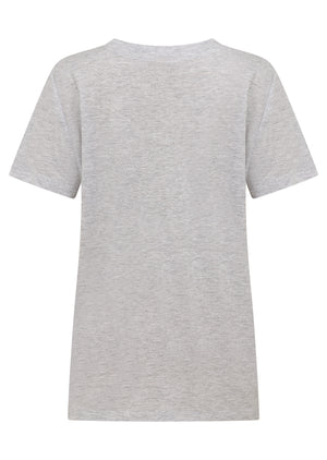 Lorna Jane Lotus Limited Edition Tee - Light Grey Marl