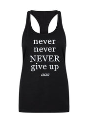Lorna Jane Never Give Up Slouchy Gym Tank - Black