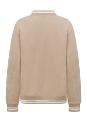Lorna Jane Heritage Bomber Jacket - Light Oxford Tan