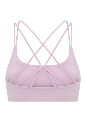 Lorna Jane Limited Edition Lotus Crop Sports Bra - Pale Violet
