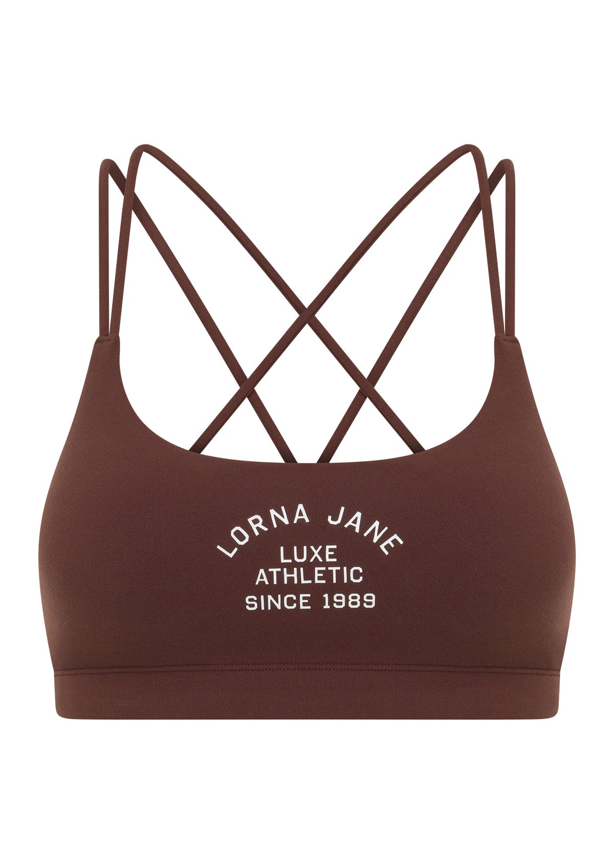 Lorna Jane Limited Edition Lotus Crop Sports Bra - Truffle