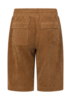Lorna Jane Limited Edition Cord Flashdance 3/4 Shorts - Caramelised Sugar