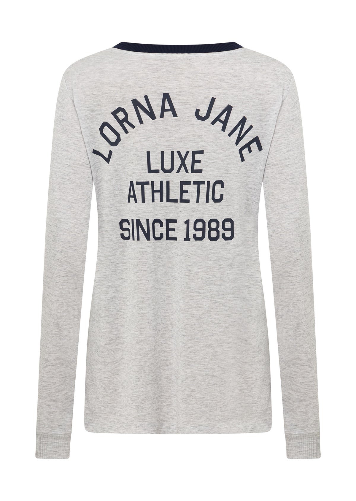 Lorna Jane Limited Edition Lotus Long Sleeve T-Shirt - Light Grey Marl