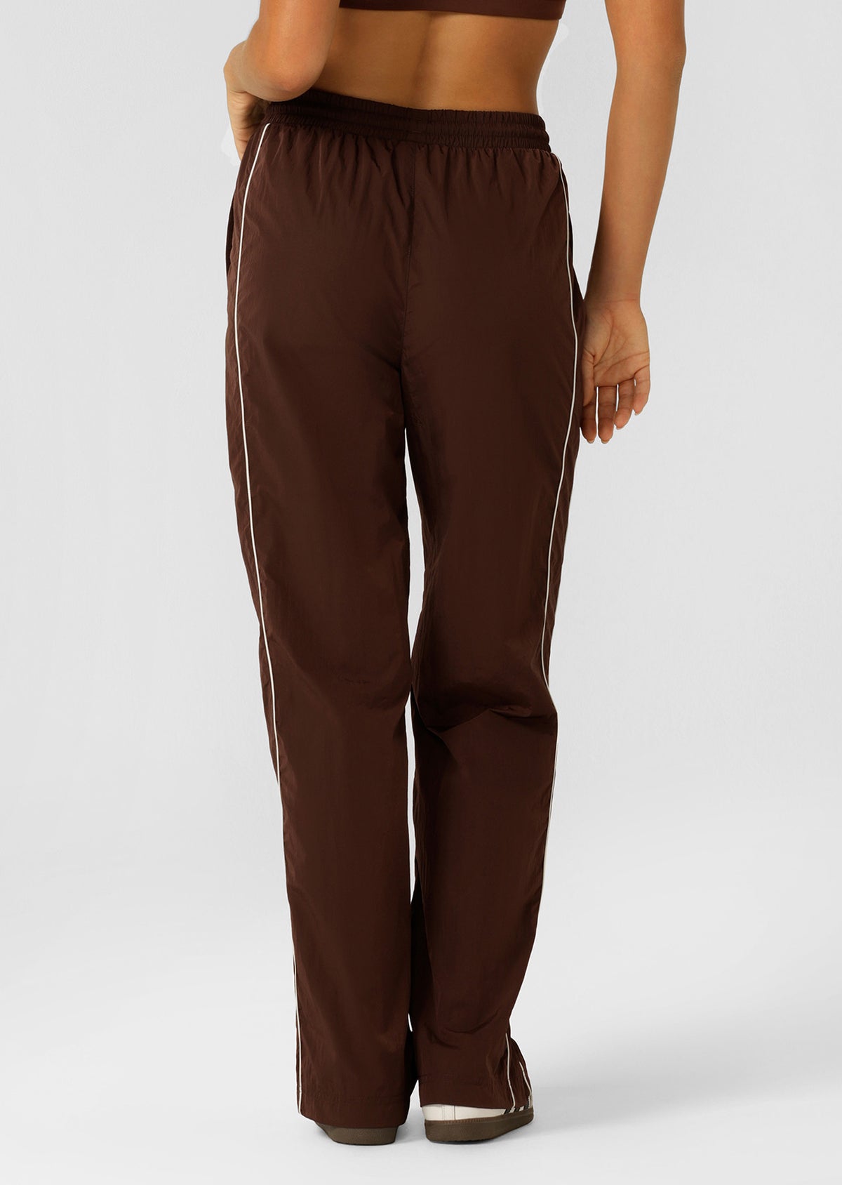 Lorna Jane Heritage Varsity Pants - Truffle