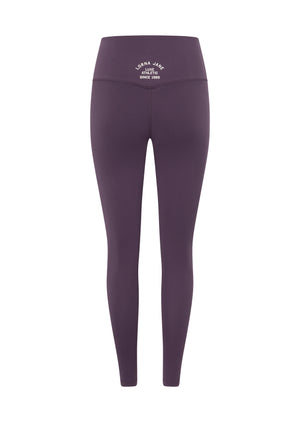Lorna Jane Limited Edition Lotus No Chafe Ankle Biter Leggings - Midnight Plum