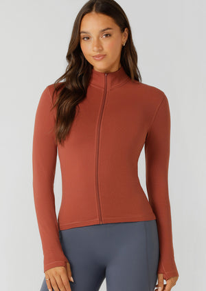 Lorna Jane Iconic Active Zip Through - Spice
