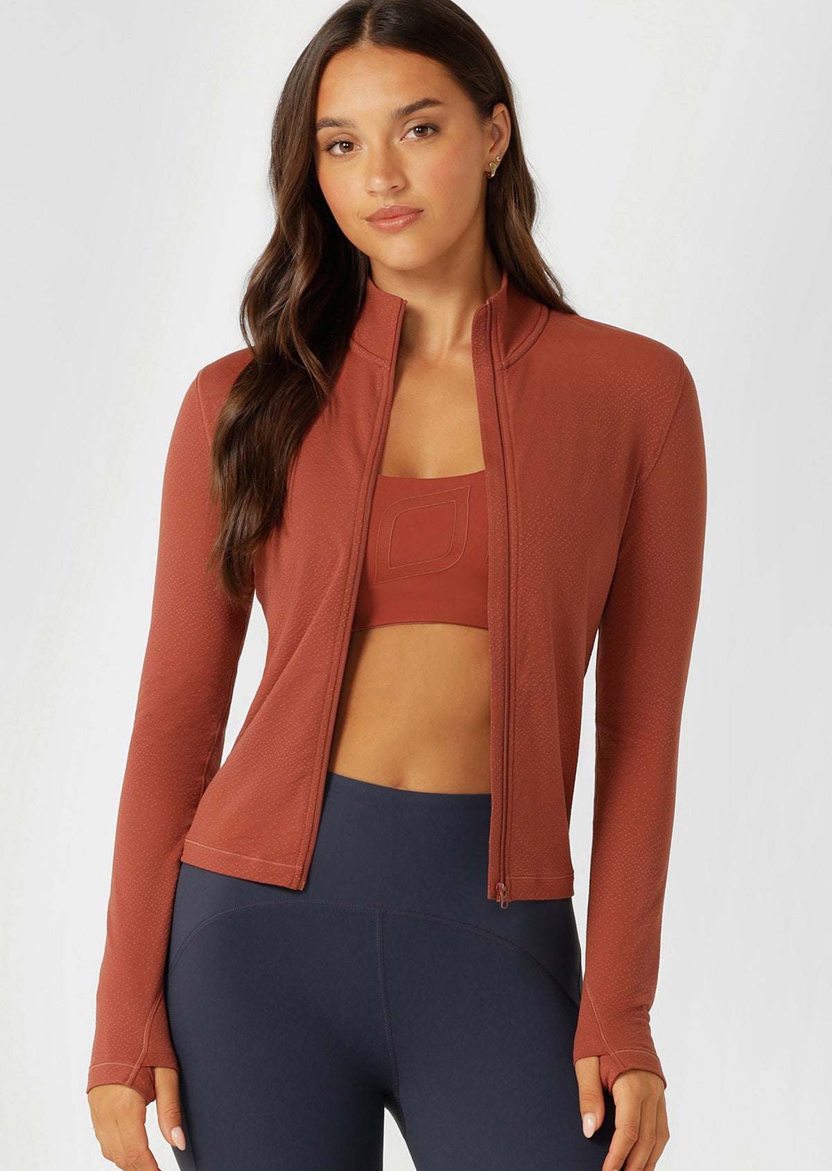 Lorna Jane Iconic Active Zip Through - Spice