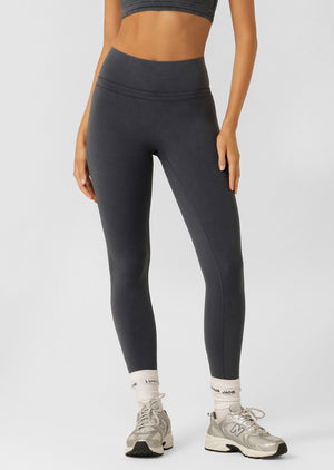 Lorna Jane Fade Out Washed Ankle Biter Leggings - Washed Black