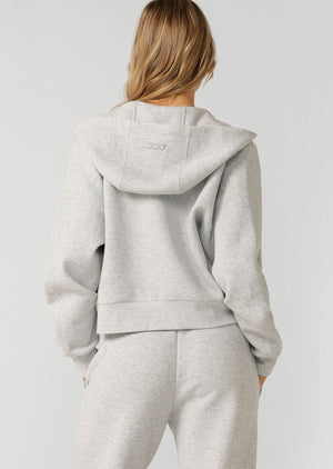 Lorna Jane Performance Tech Hoodie - Grey Marl