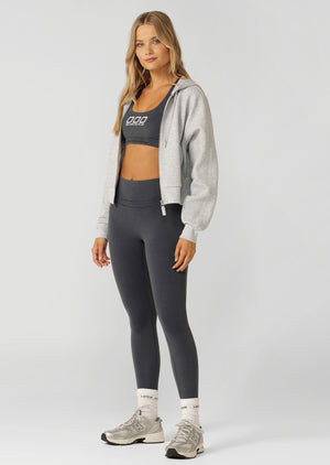 Lorna Jane Performance Tech Hoodie - Grey Marl