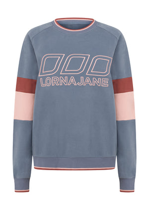 Lorna Jane Iconic Sport Panelled Sweat - Powder Grey