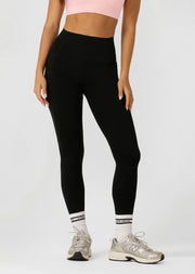 Lorna Jane Sculpt 2 Pocket No Chafe Full Length Leggings - Black