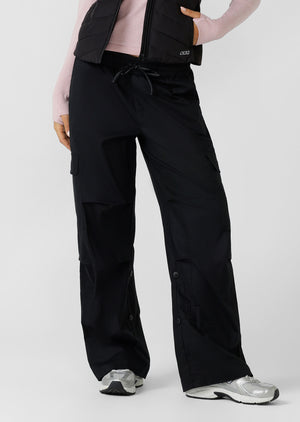 Lorna Jane Flashdance Wide Leg Cargo Pants - Black
