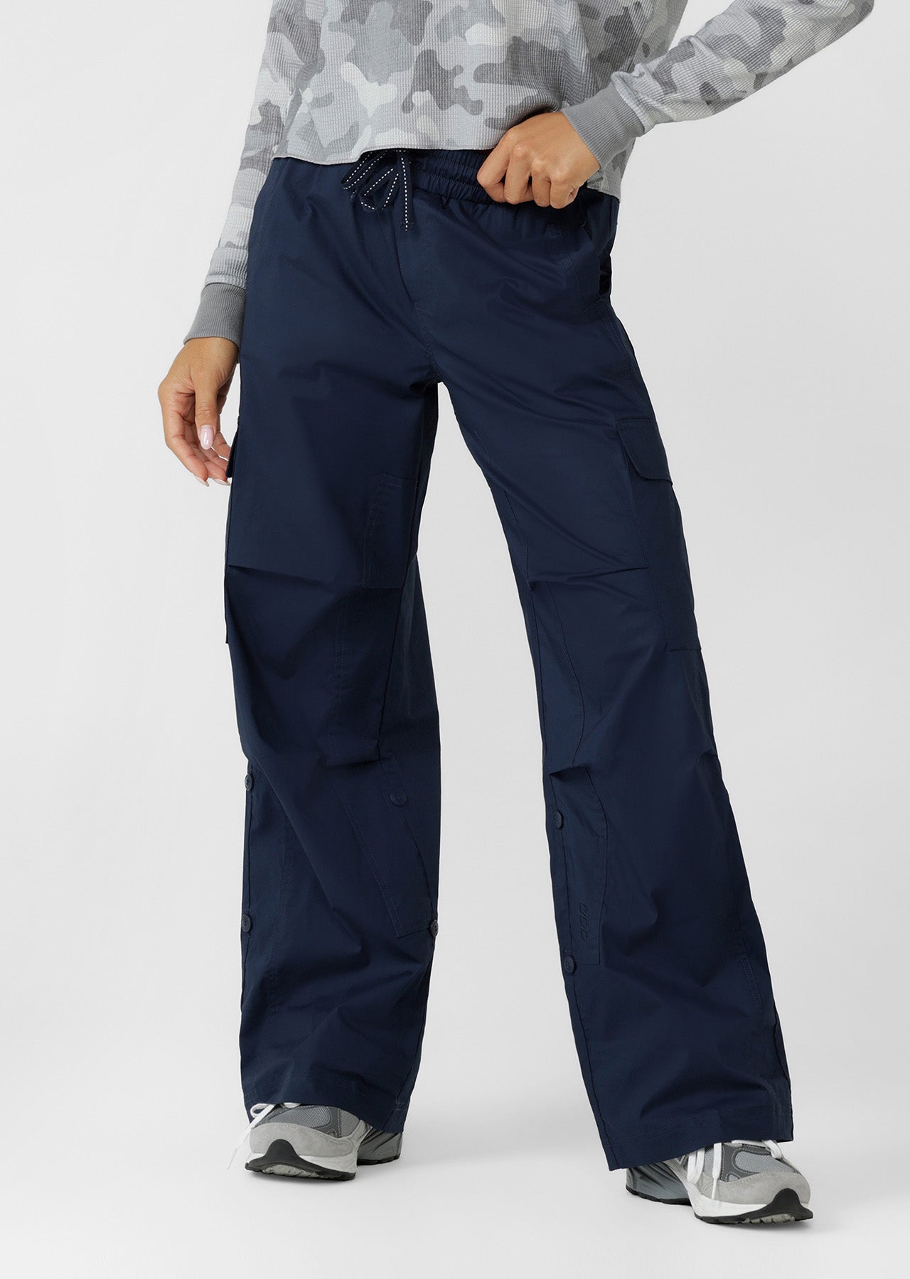 Lorna Jane Flashdance Wide Leg Cargo Pants - Platinum Navy