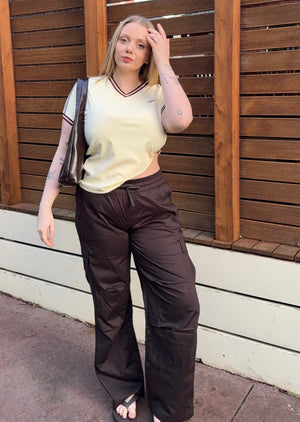 Lorna Jane Flashdance Wide Leg Cargo Pants - Volcano