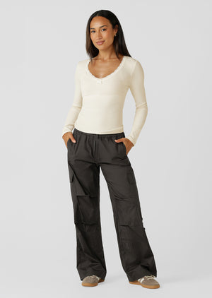Lorna Jane Flashdance Wide Leg Cargo Pants - Volcano