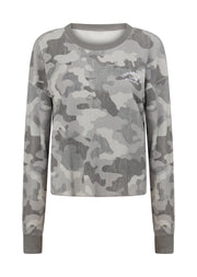 Lorna Jane Lotus Waffle Long Sleeve Top - Soft Camo Print
