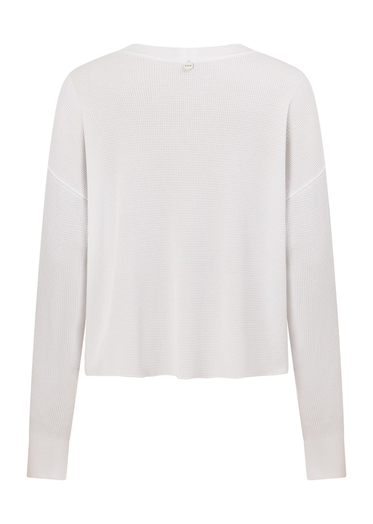 Lorna Jane Lotus Waffle Long Sleeve Top - White