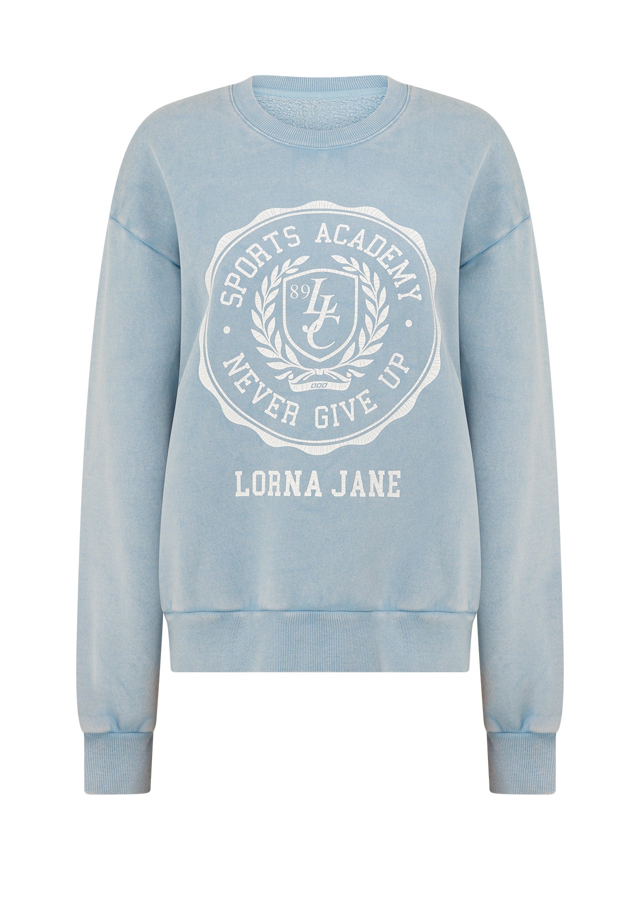 Lorna Jane College Collection Washed Sweat - Washed Vibrant Sky