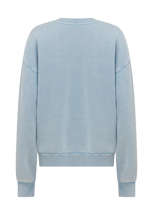 Lorna Jane College Collection Washed Sweat - Washed Vibrant Sky