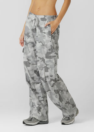 Lorna Jane Authentic Washed Camo Cargo Pants - Soft Camo Print