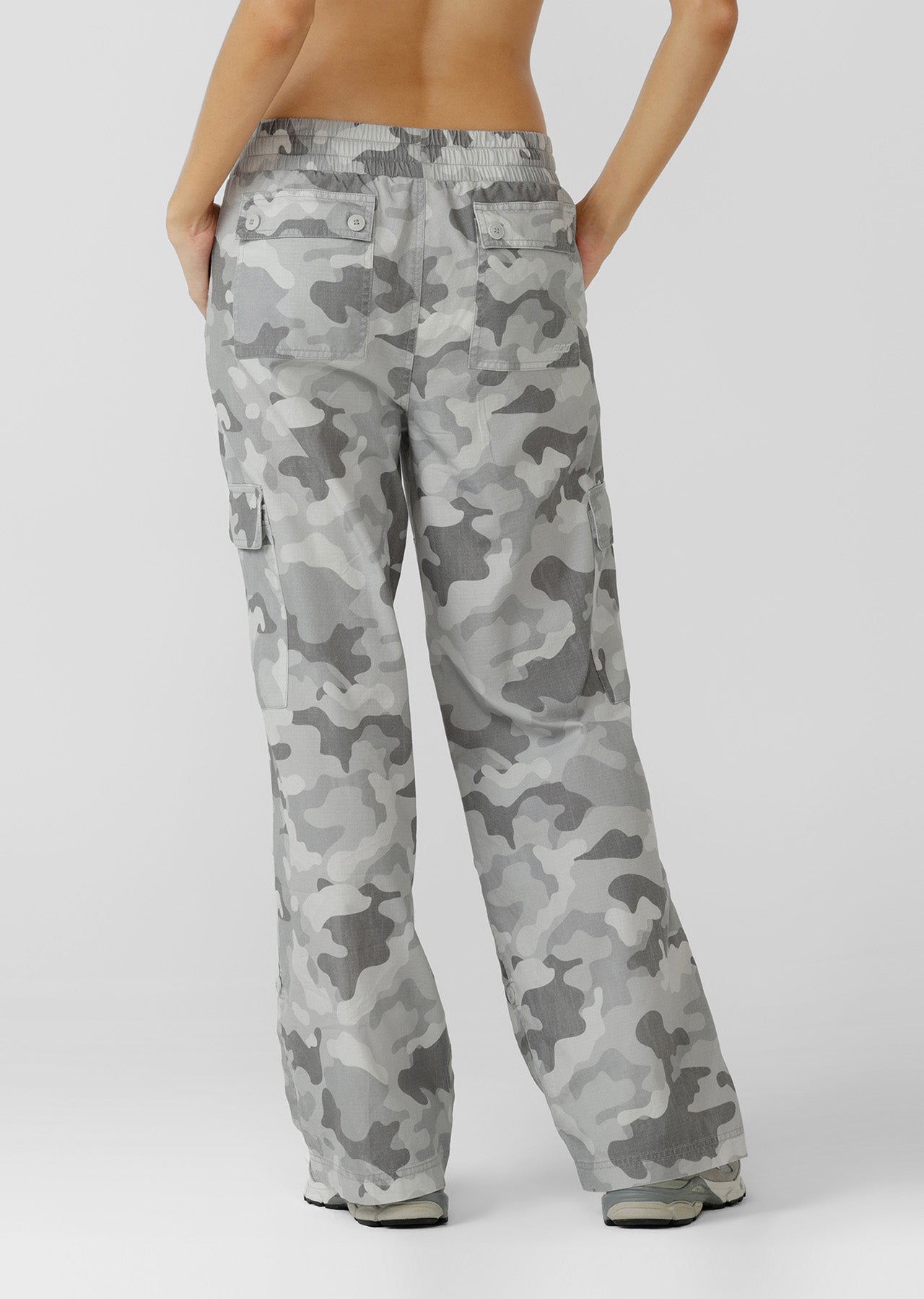 Lorna Jane Authentic Washed Camo Cargo Pants - Soft Camo Print
