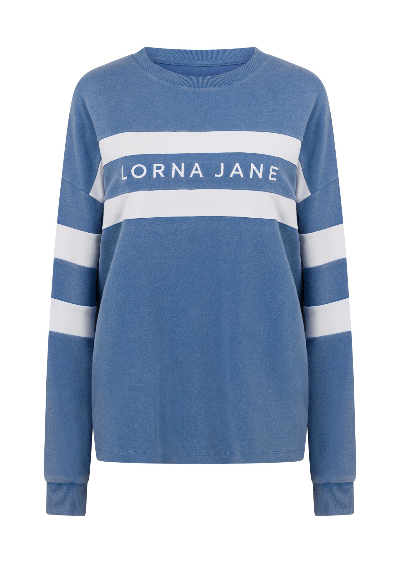 Lorna Jane Campus Oversized Washed Lightweight Sweat - Washed Cosmic Dust