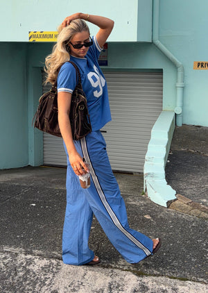Lorna Jane Track Star Wide Leg Pants - Cosmic Dust