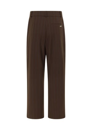 Lorna Jane The Everything Pinstripe Pants - Espresso Pinstripe