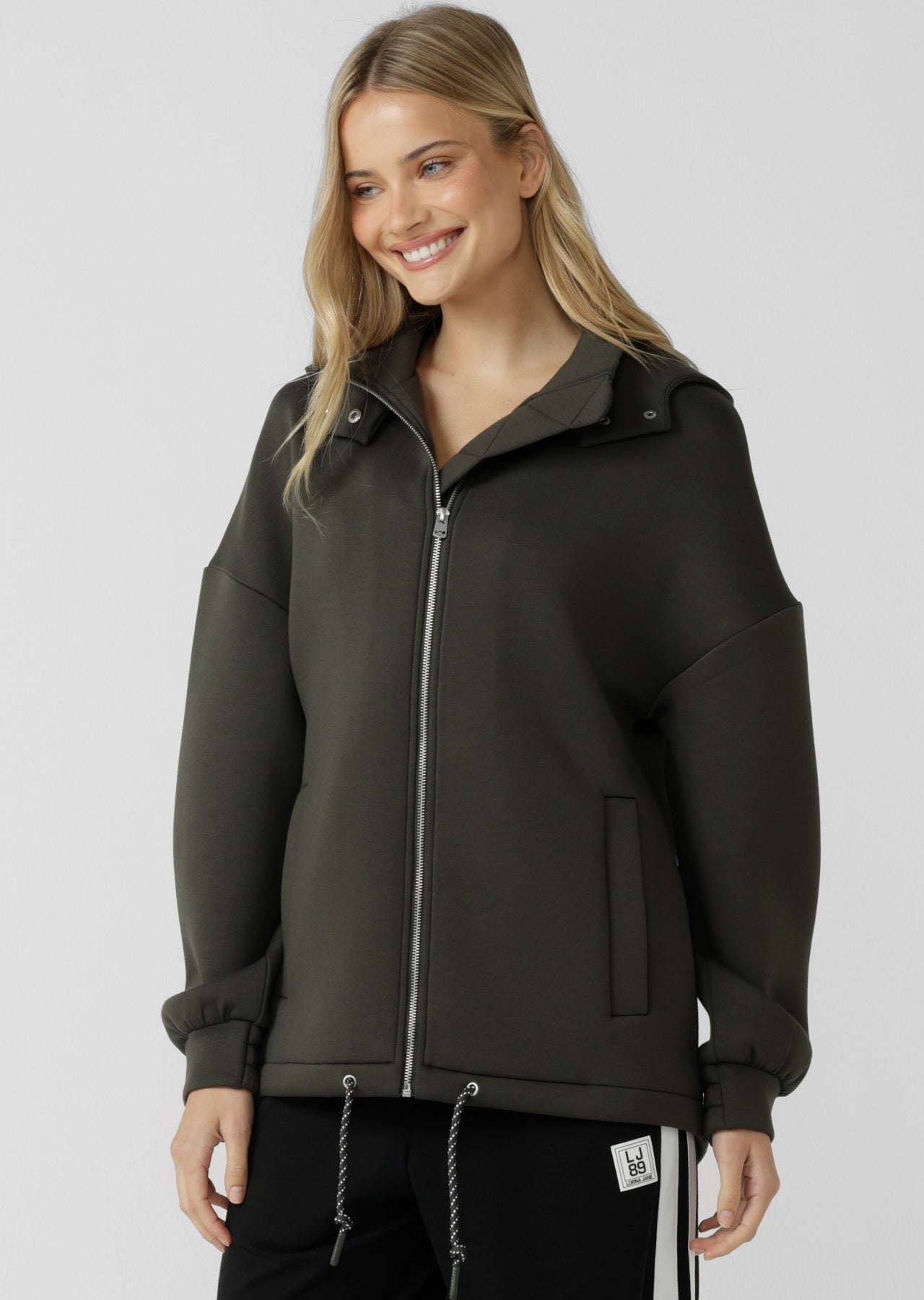 Lorna Jane Easy Oversized Parka - Dark Luxury Green