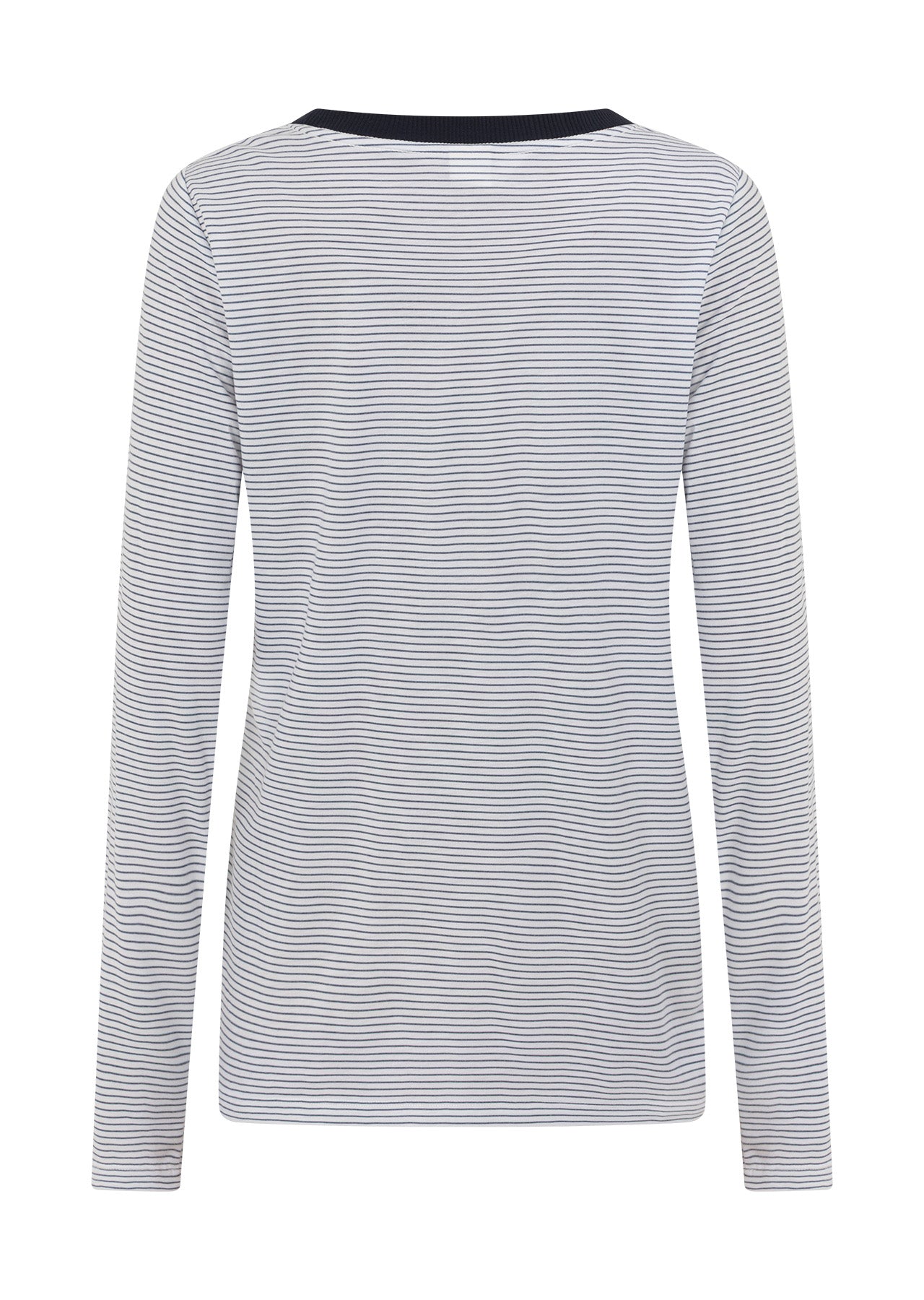 Lorna Jane Lotus Limited Edition Long Sleeve Top - Midnight Blue Stripe