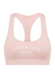 Lorna Jane Tiebreaker High Support Sports Bra - Enchanted Pink Marl