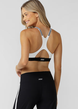 Lorna Jane All Out Max Support Sports Bra - Recycled White