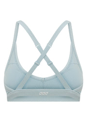 Lorna Jane Traveller Rib Sports Bra - Vibrant Sky