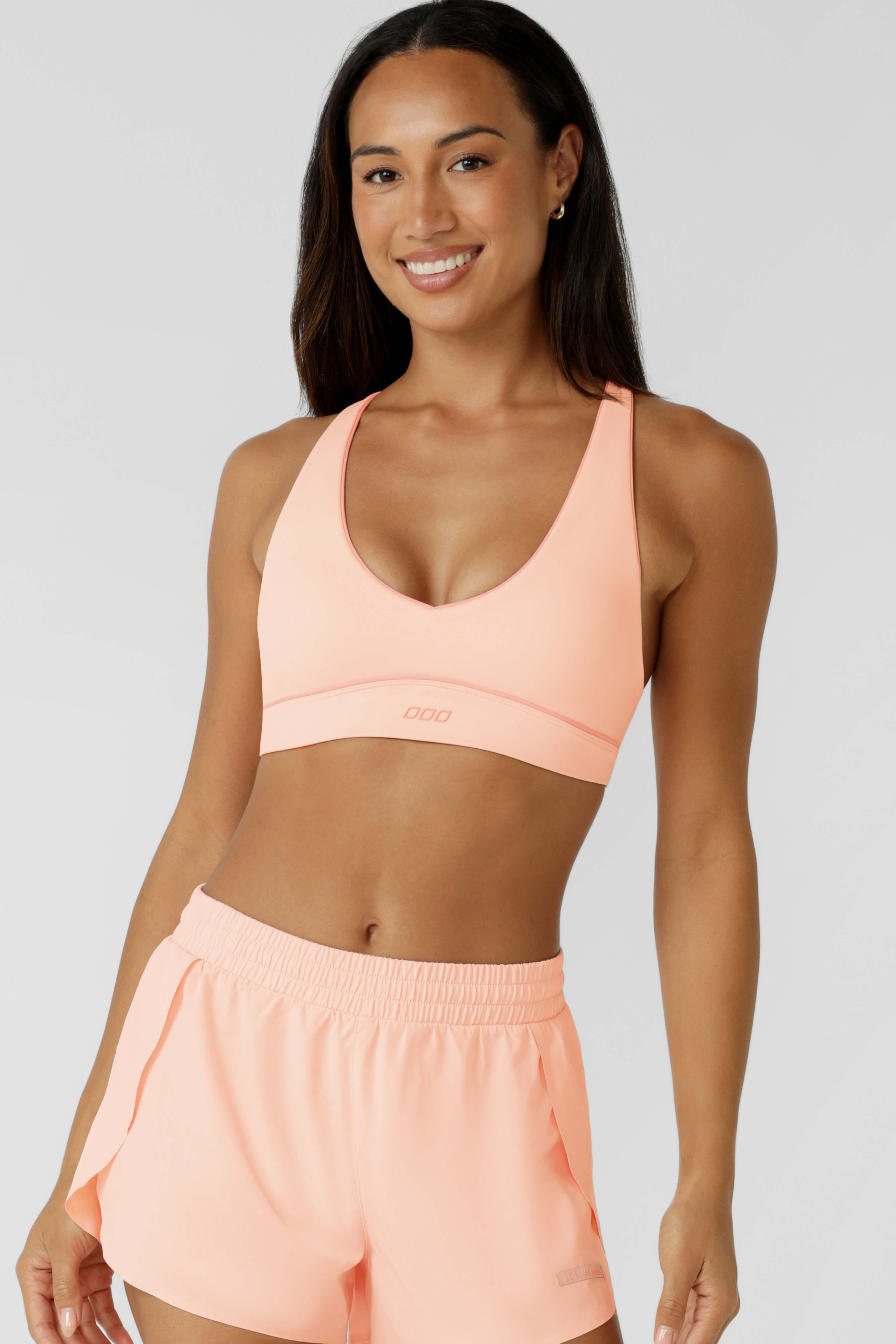 Lorna Jane Limited Edition Lifted Sports Bra - Pale Peach