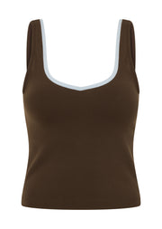 Lorna Jane Sleek Bra Tank Combo - Espresso