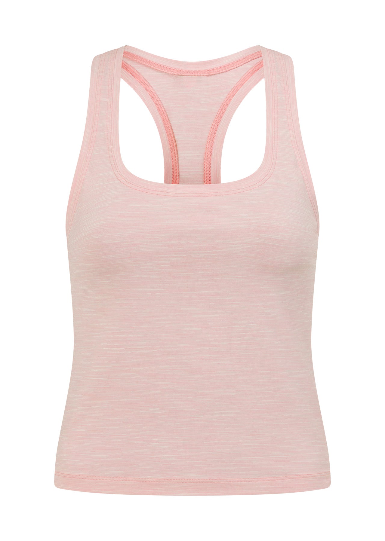 Lorna Jane Sculpt Marl Active Tank - Enchanted Pink Marl