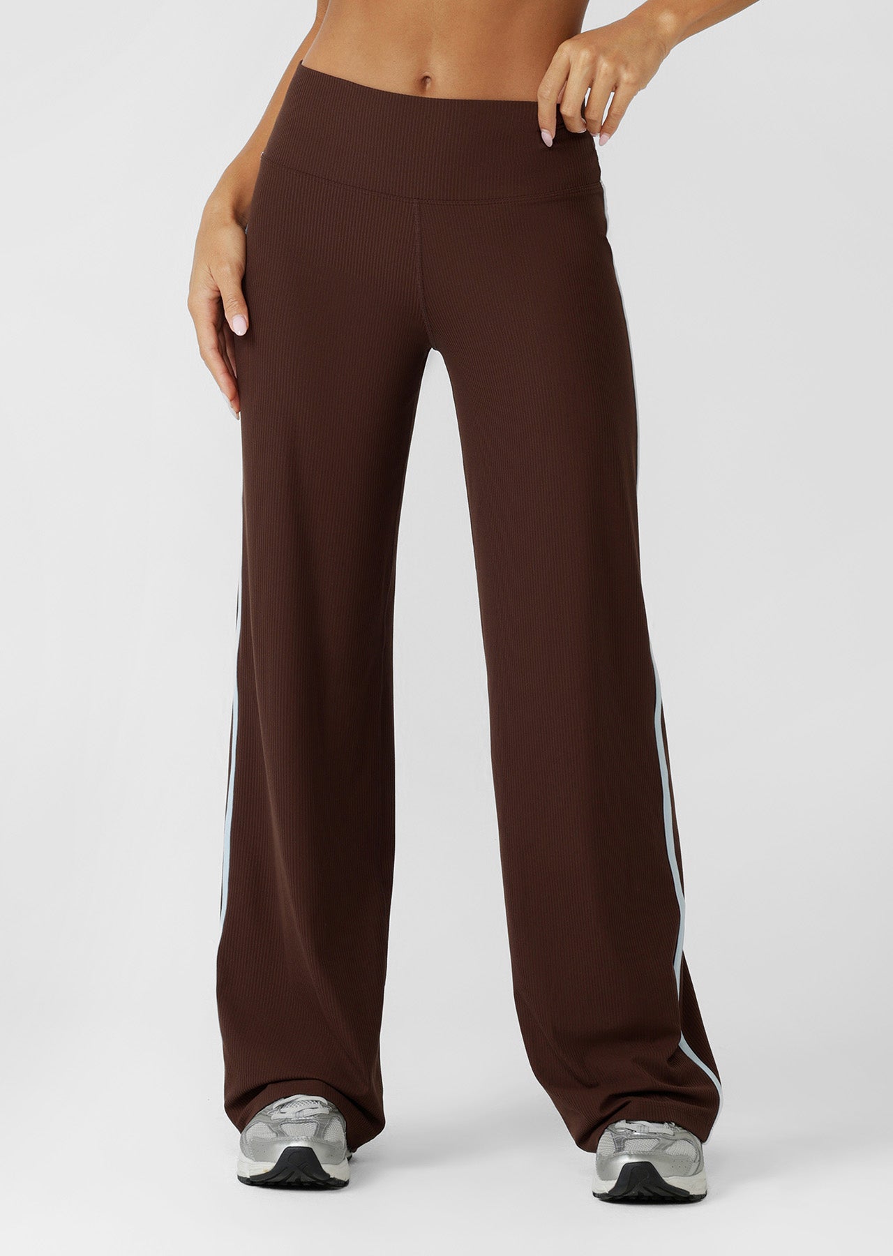 Lorna Jane Starstruck Luxe Active Rib Pants - Espresso