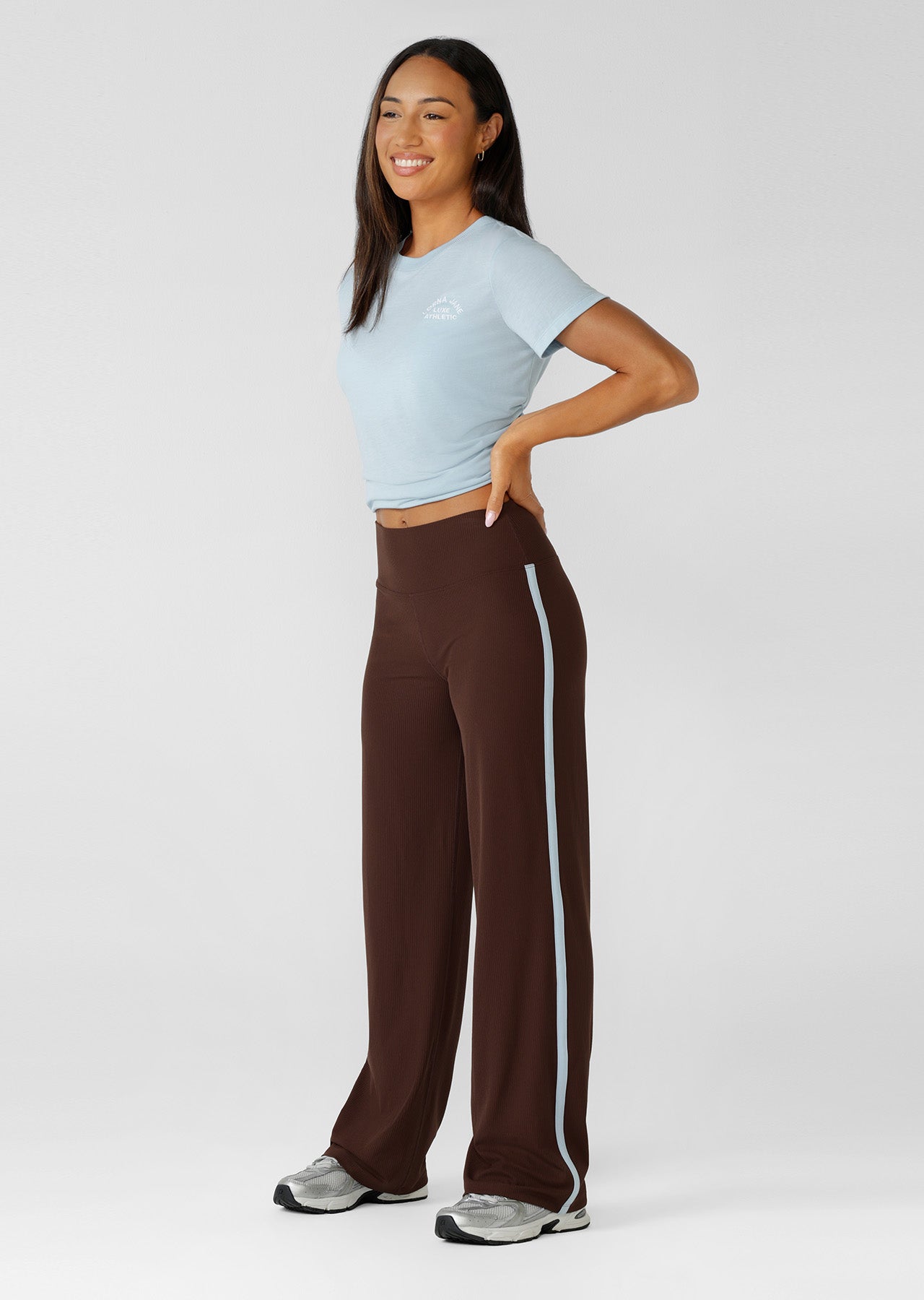 Lorna Jane Starstruck Luxe Active Rib Pants - Espresso