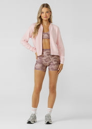 Lorna Jane Cute In Camo 12cm Bike Shorts - Pink Camo Print