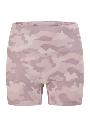 Lorna Jane Cute In Camo 12cm Bike Shorts - Pink Camo Print