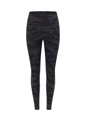 Lorna Jane Camo Ankle Biter Leggings - Black Camo Print