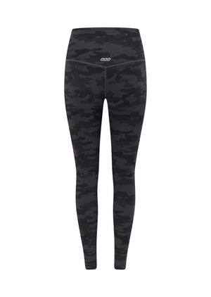 Lorna Jane Camo Ankle Biter Leggings - Black Camo Print