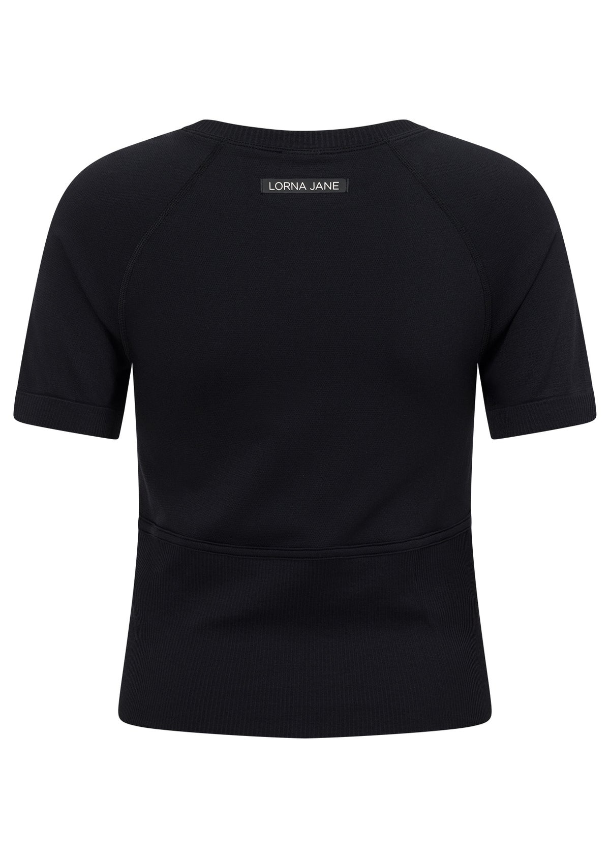 Lorna Jane Seamless Contour Short Sleeve Top - Black