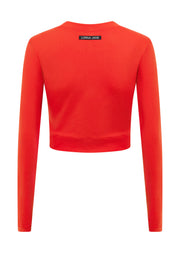Lorna Jane Victorious Active Long Sleeve Top - Hot Tomato