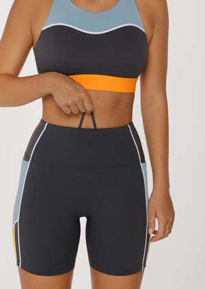 Lorna Jane Enduro No Ride Pocket Bike Shorts - Titanium