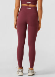 Lorna Jane Inspire Wrap Waist Full Length Leggings - Mulberry