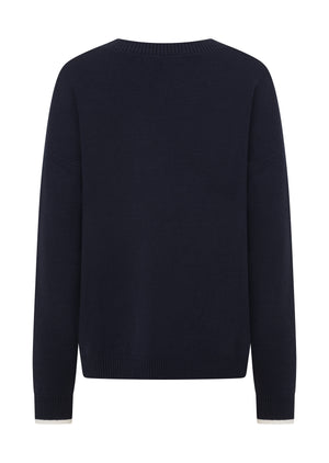 Lorna Jane LJC Classic Knit Jumper - Navy
