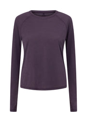 Lorna Jane On The Run Long Sleeve Top - Midnight Plum